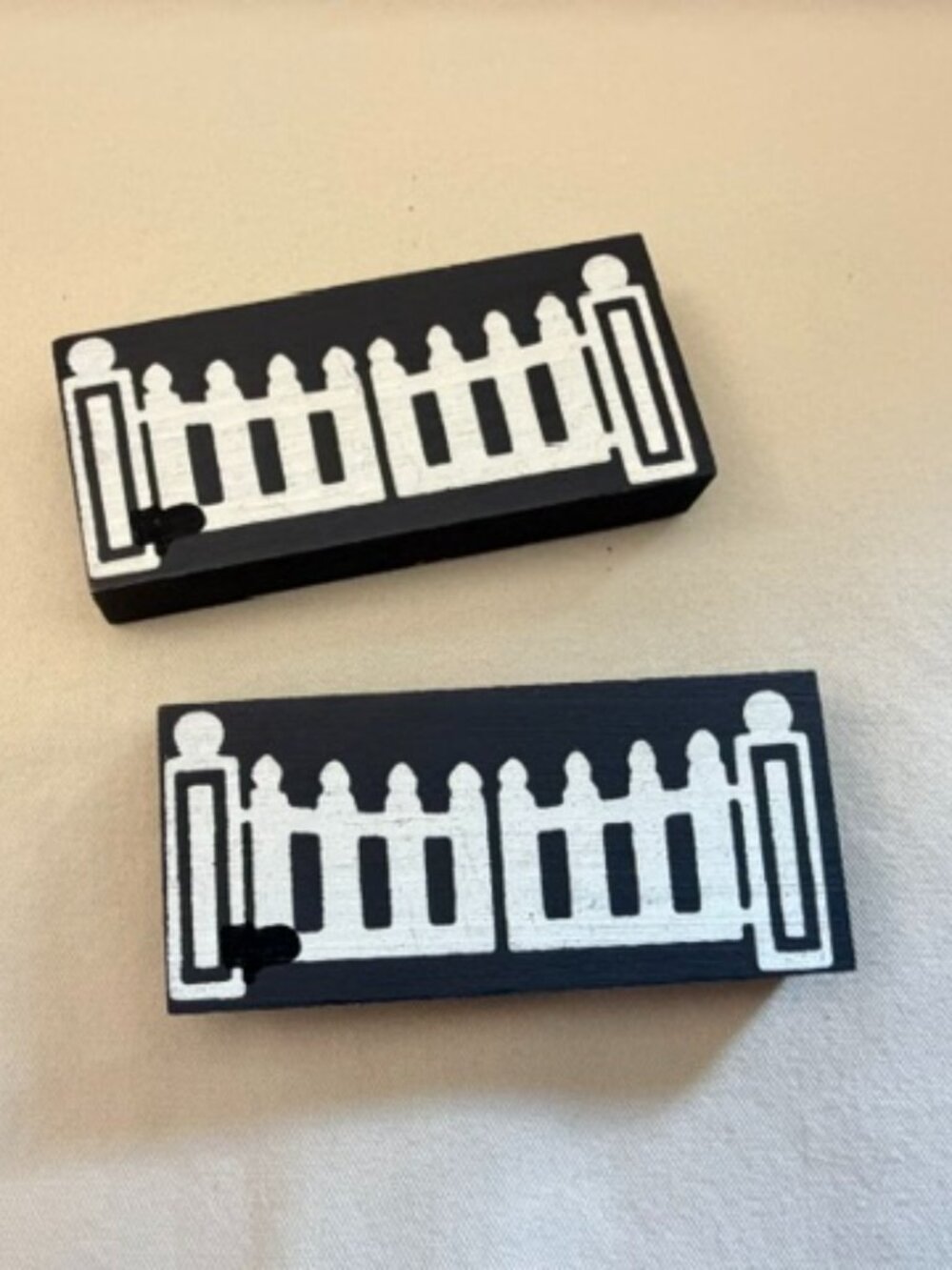 Vintage Cat's Meow Village Fence Blocks